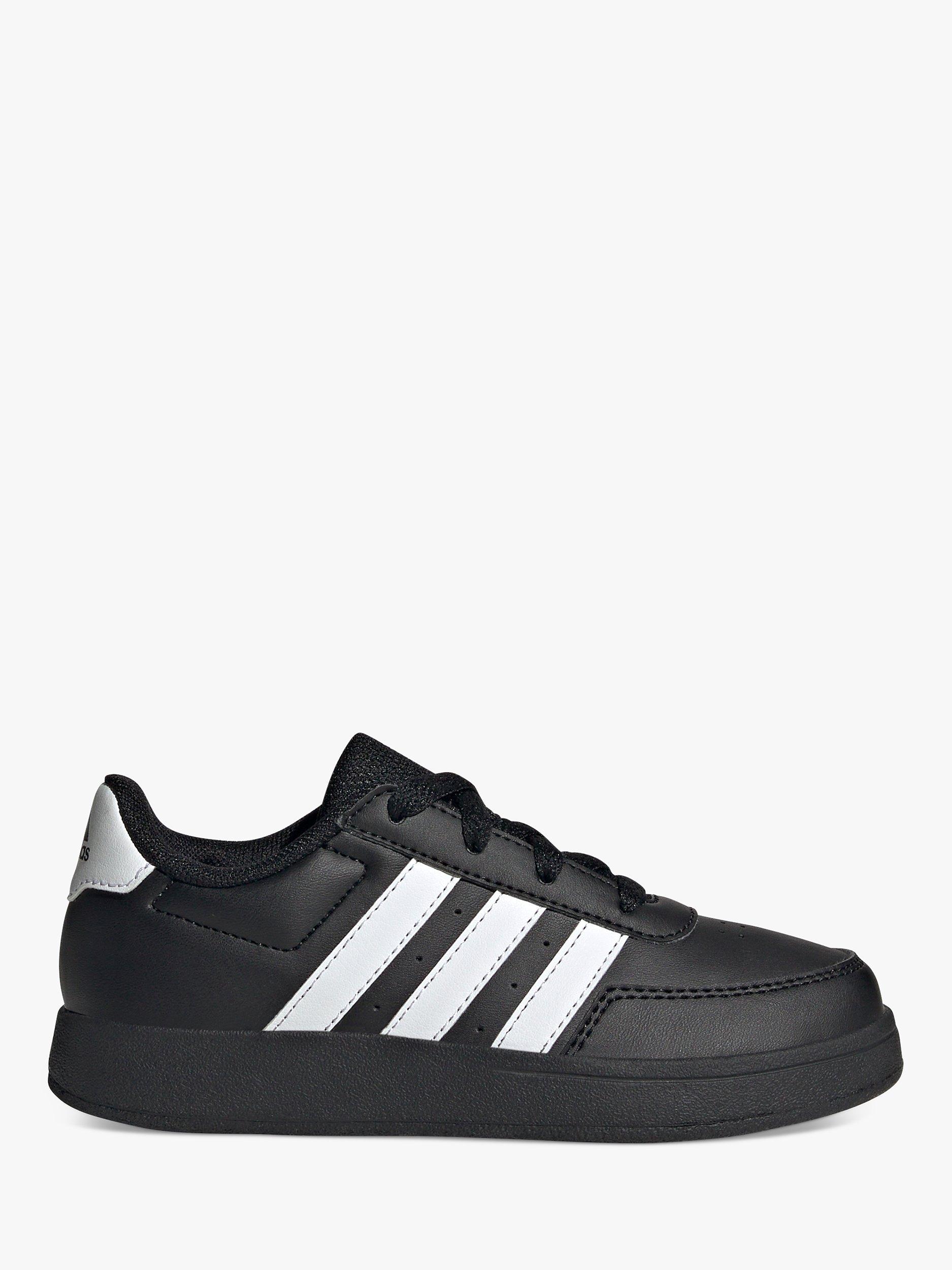 Product image 1 of 10, which shows adidas Kids' Breaknet 2.0 Court Trainers, Black/White, A3