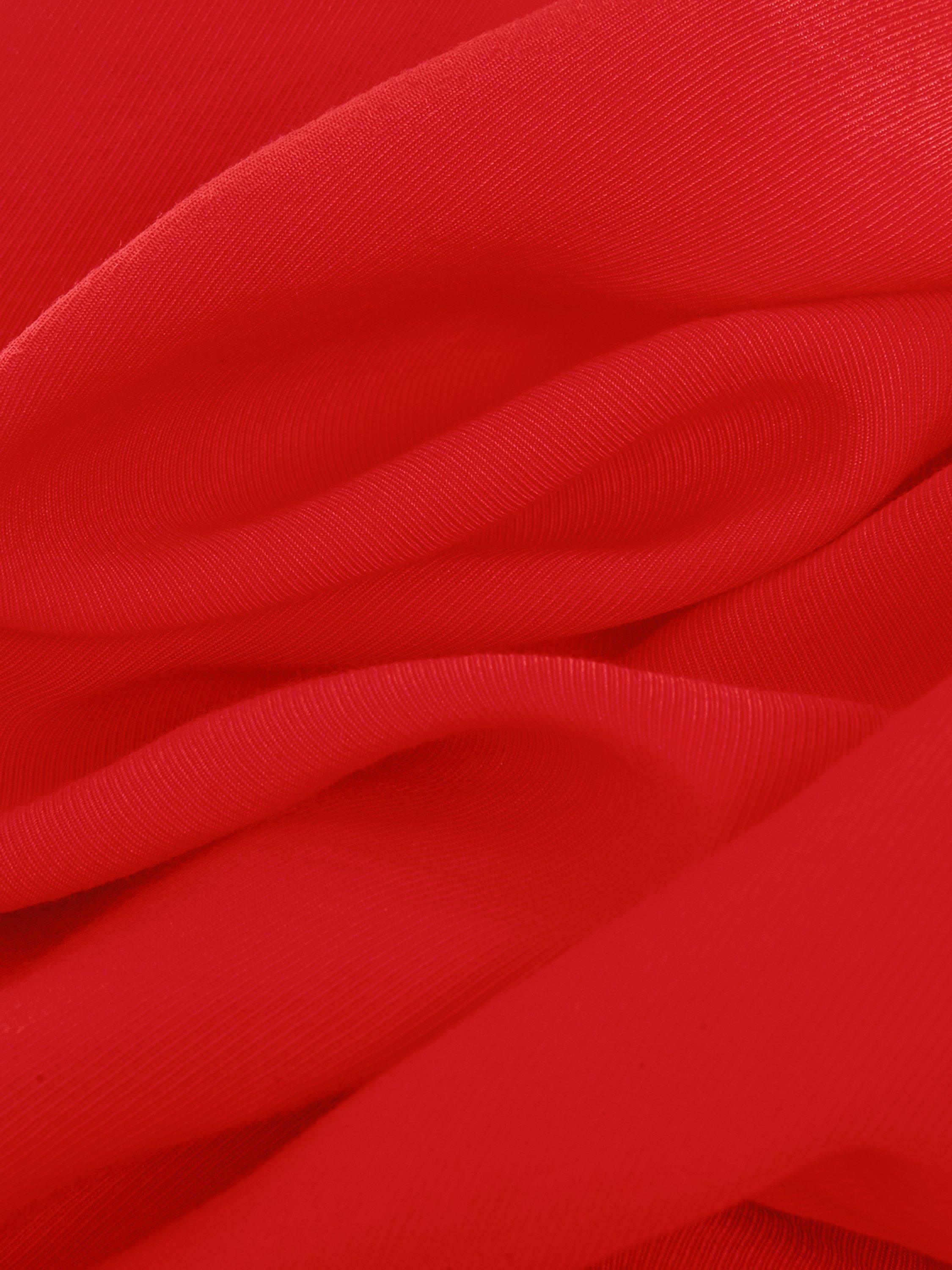 Product image 6 of 7, which shows Phase Eight Cosette Shirt Midi Dress, Red, 16