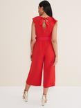 Phase Eight Petite Nicky Ruffle Jumpsuit, Red