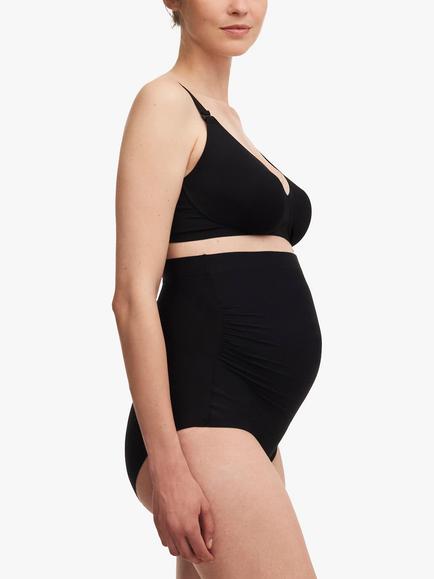 Chantelle Pure Maternity High Waist Knickers, Black