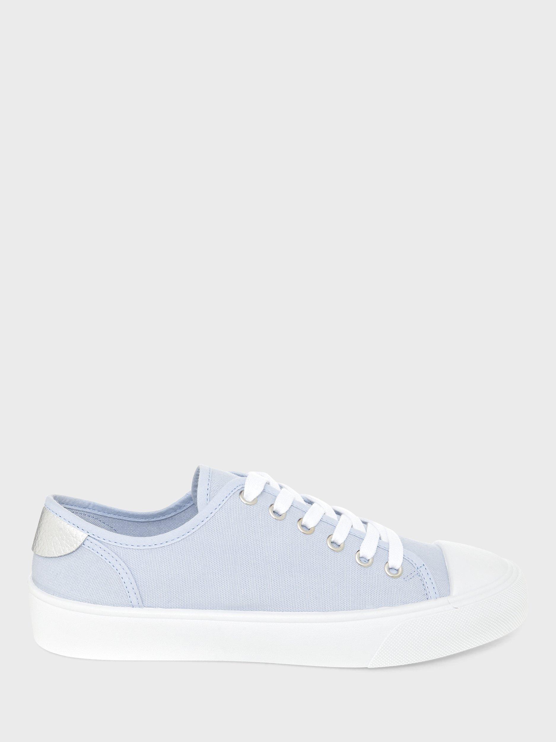 Product image 1 of 5, which shows Hobbs Bess Cotton Canvas Trainers, Blue, 3