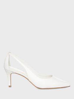 Hobbs Natasha Cut Out Court Shoes, White