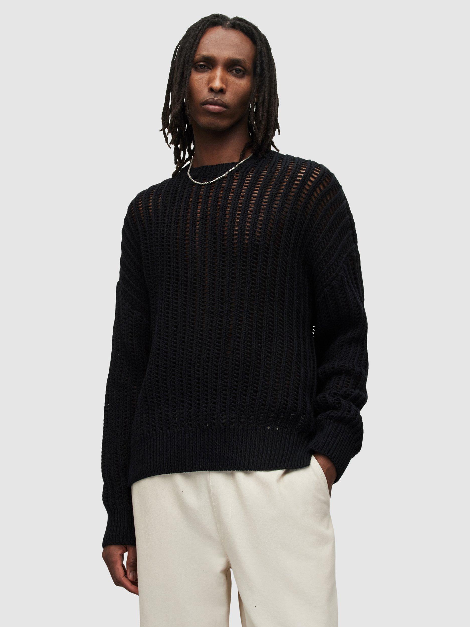 AllSaints Reese Crew Kneck Jumper, Black
