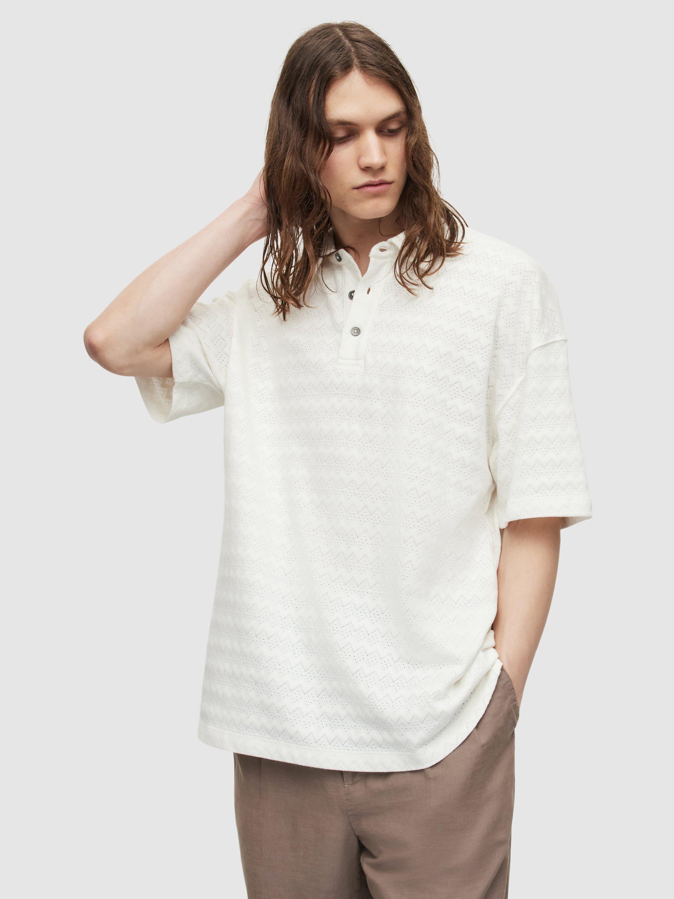 Reiss Rafa Polo Shirt, Chalk White
