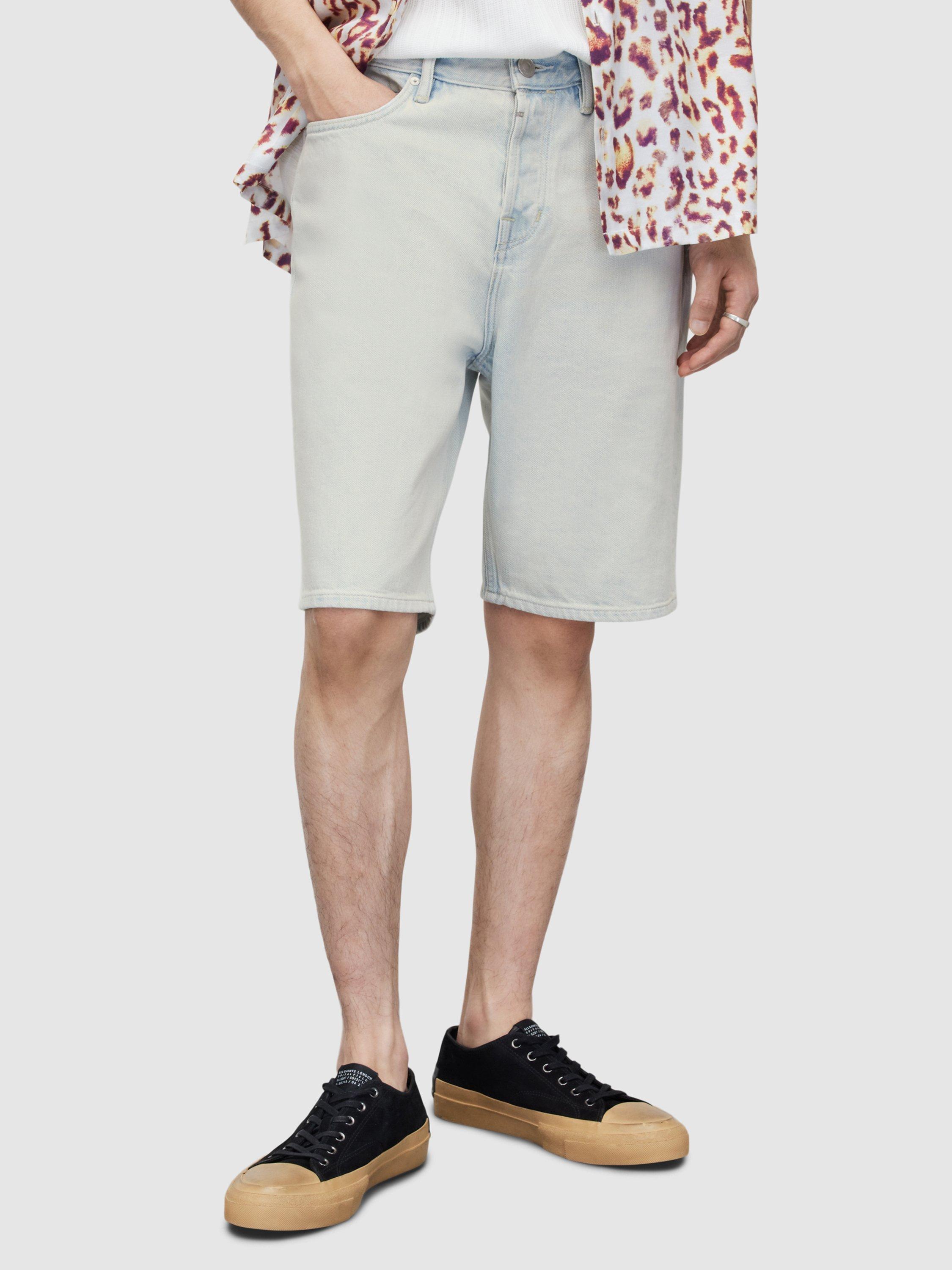 Allsaints Alva Denim Shorts, Bleached Indigo