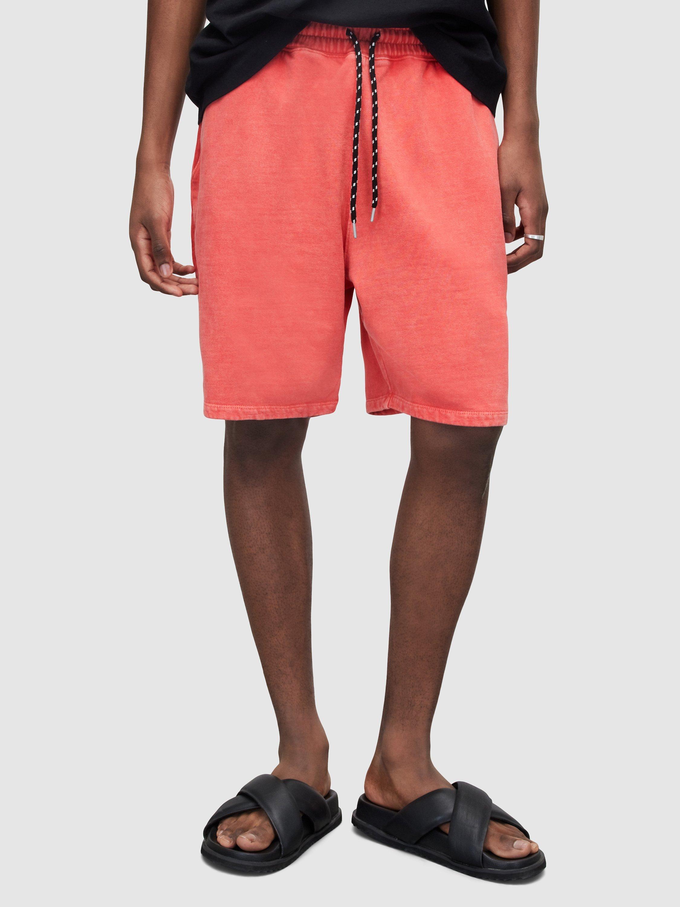 AllSaints Rico Sweat Shorts, Hibiscus Red