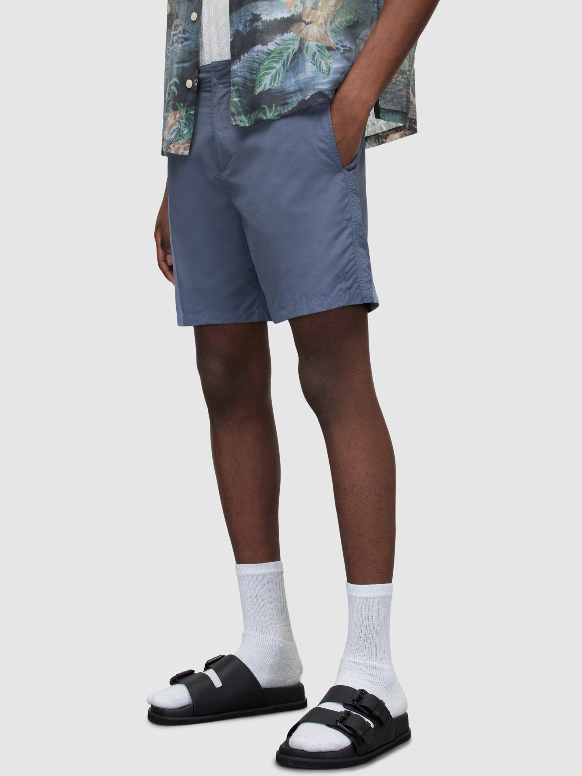 AllSaints Warden Swim Shorts, Como Blue