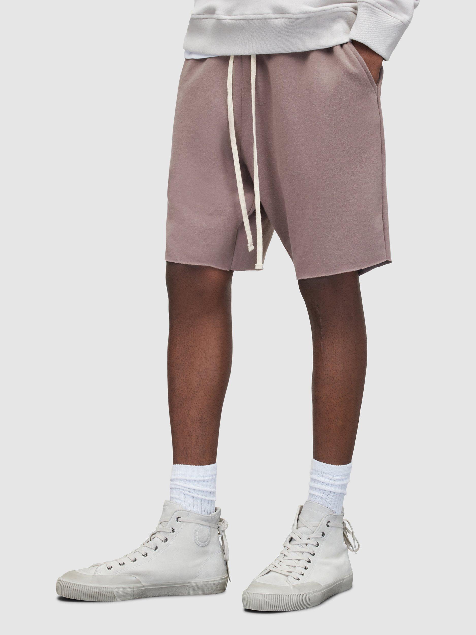 AllSaints Helix Sweat Shorts, Fig Grey