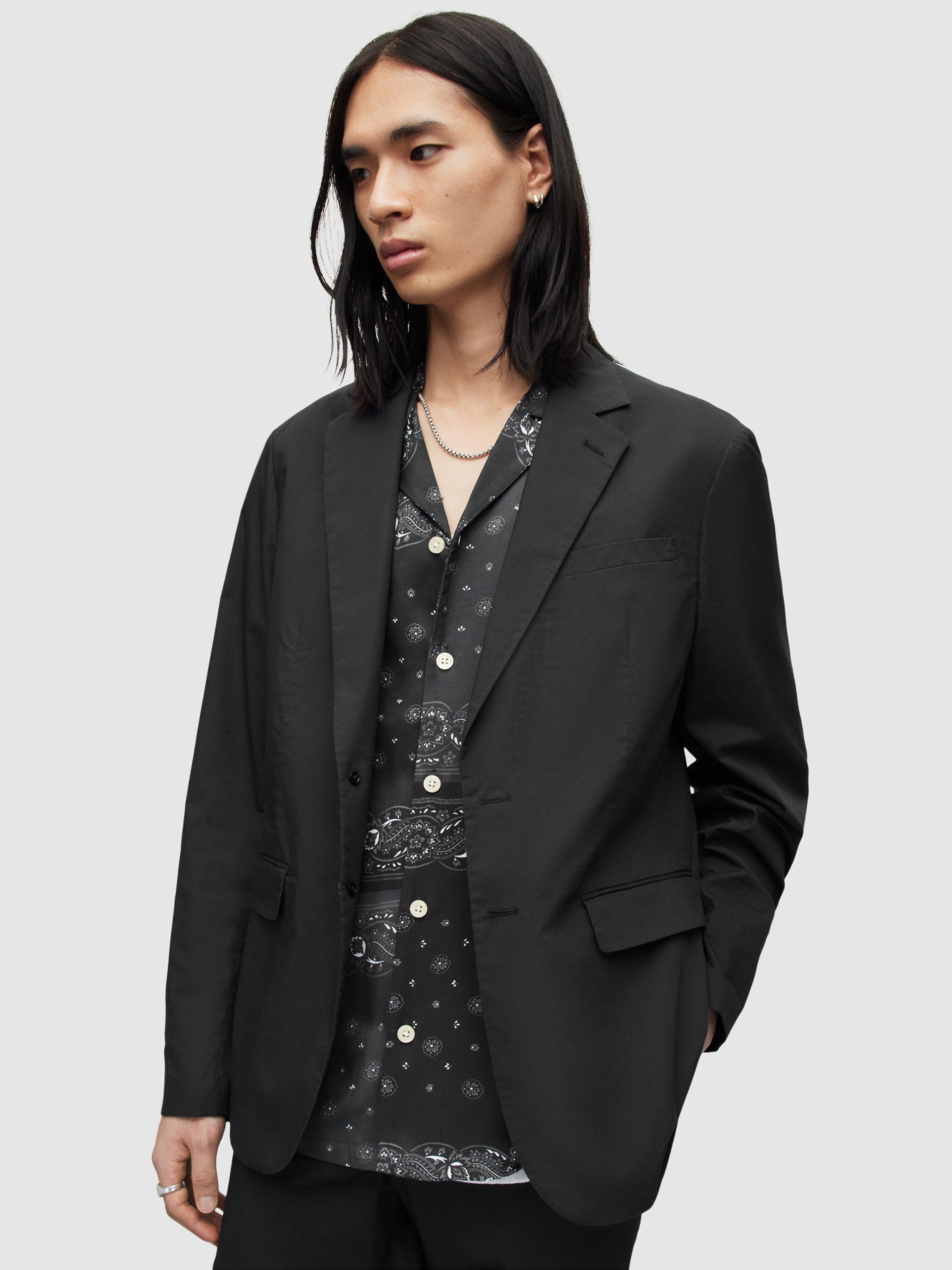 AllSaints Canta Lightweight Tailored Cotton Blazer
