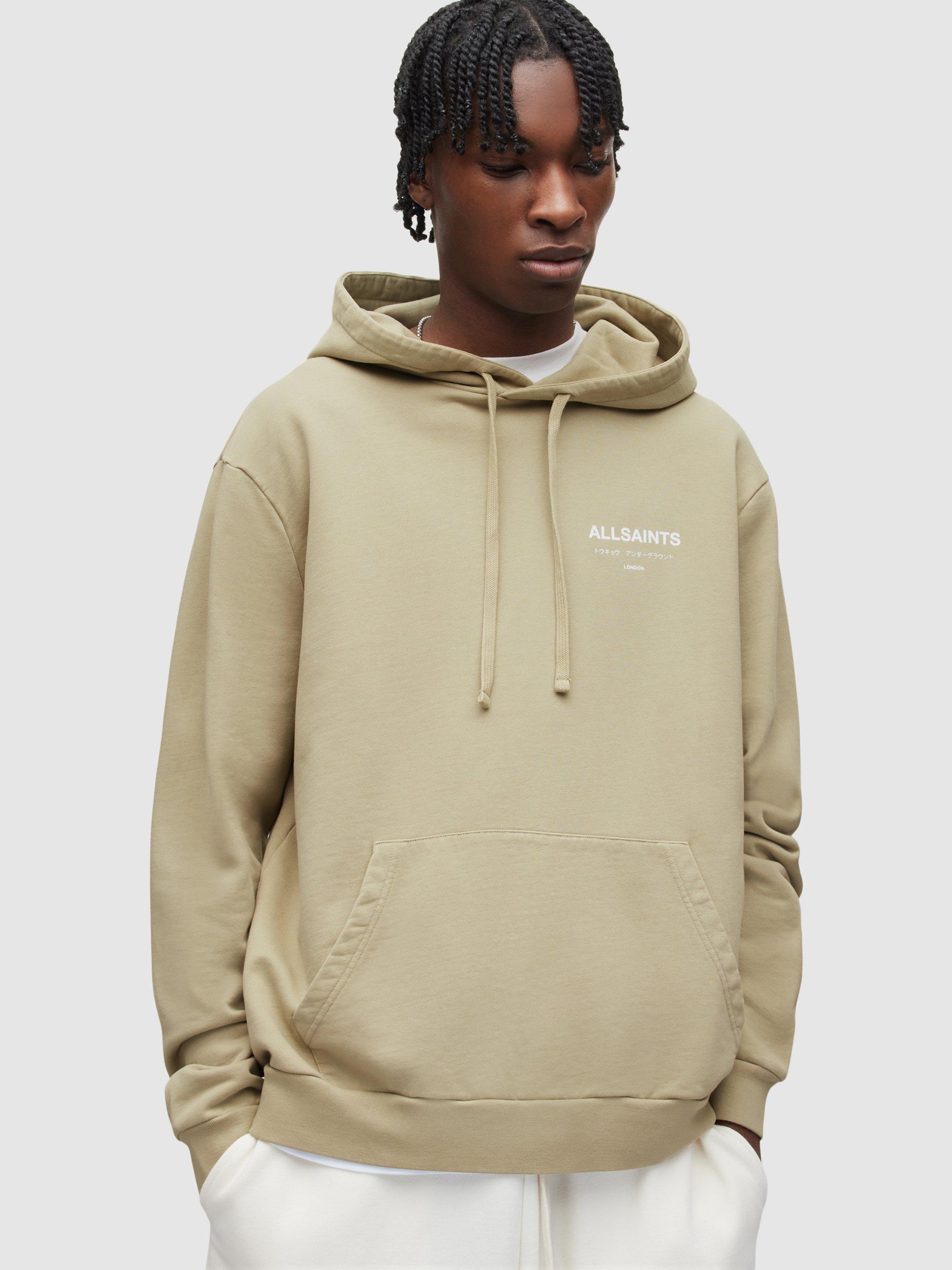 AllSaints Underground Hoodie, Clay Green