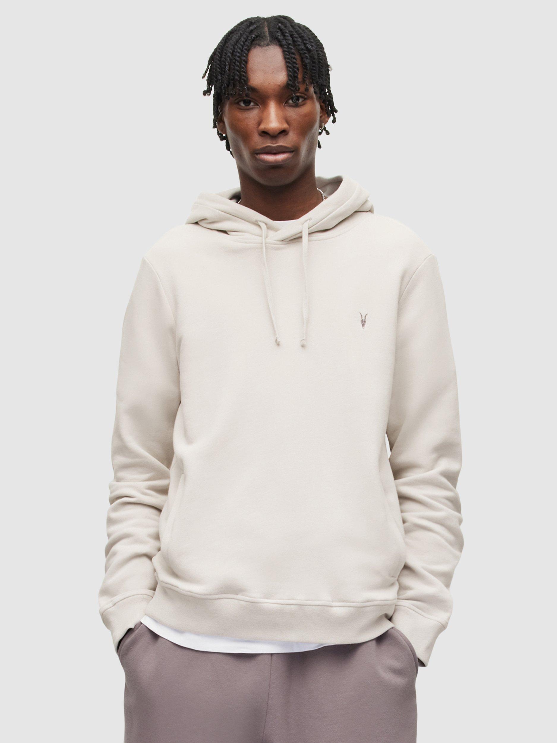 AllSaints Raven Hoodie, Oyster Grey