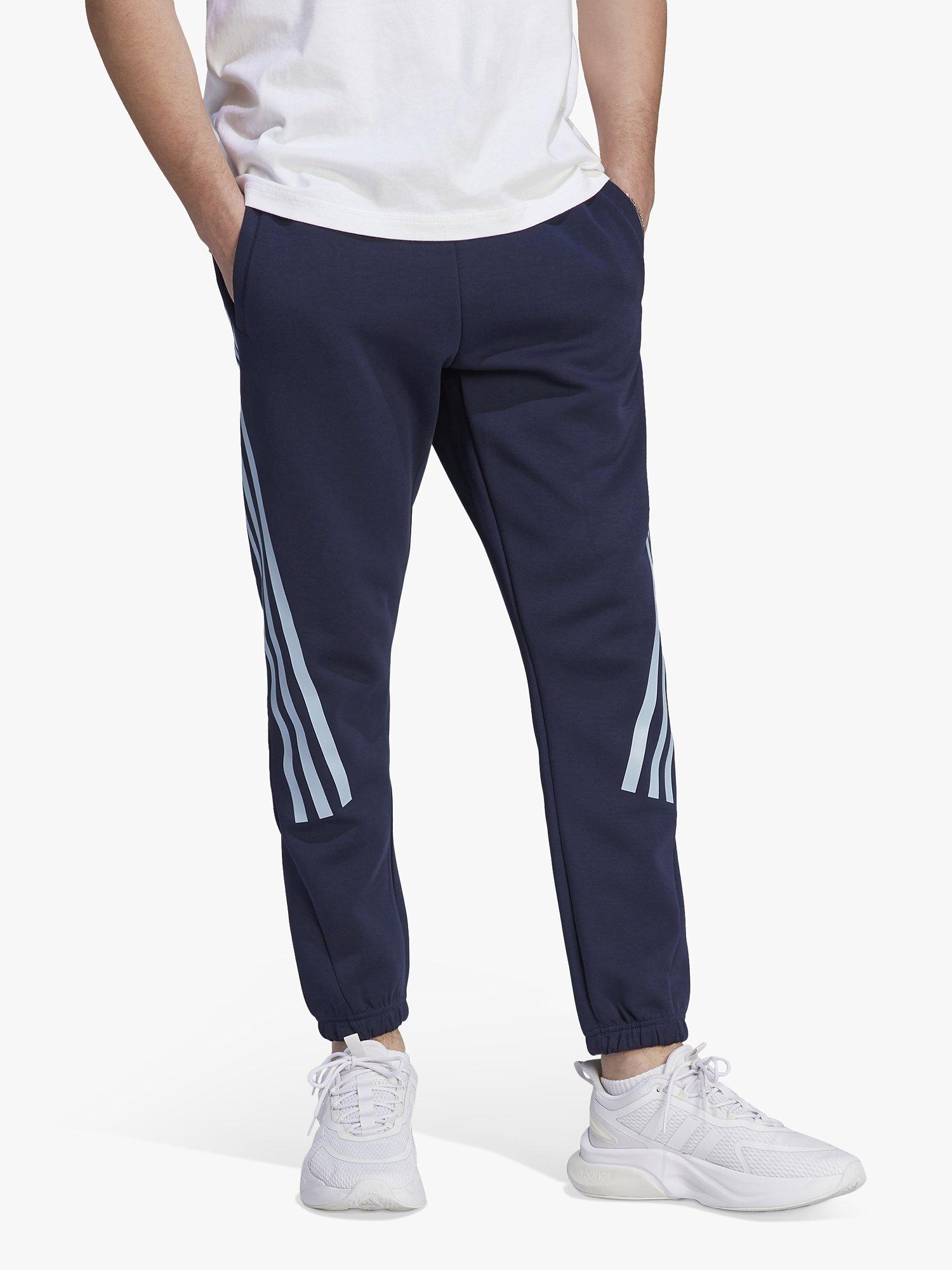 adidas Slim Fit Fleece 3-Stripes Sweat Pants, Ink/Wonder Blue