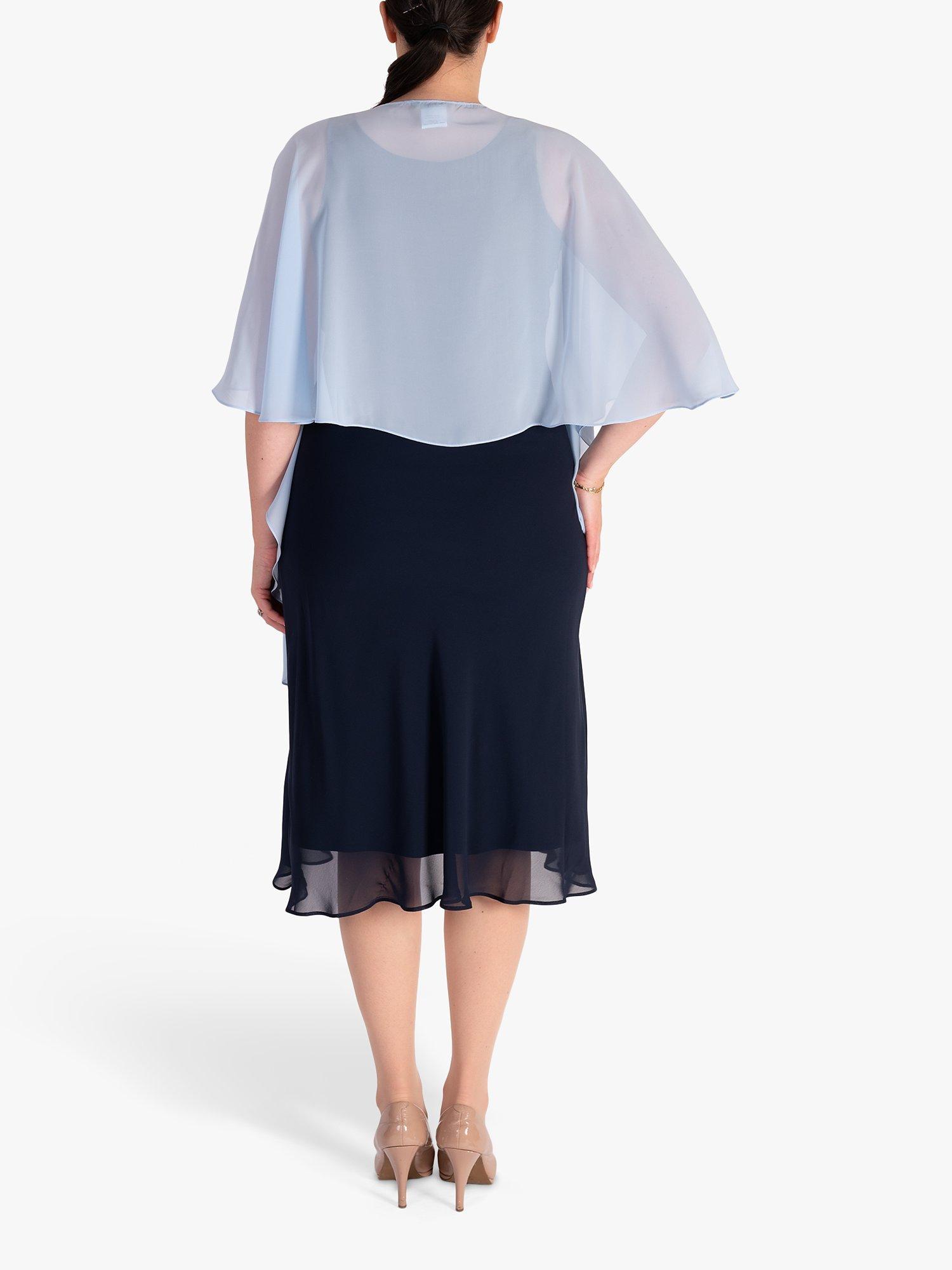 Product image 2 of 4, which shows chesca Chiffon Shawl, Sky Blue, One Size