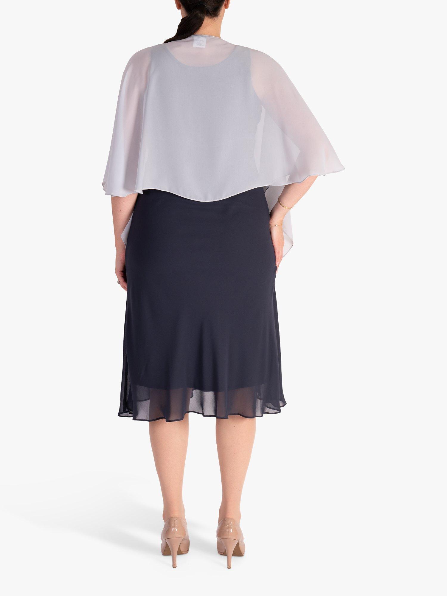 chesca Chiffon Shawl, Cloud, One Size