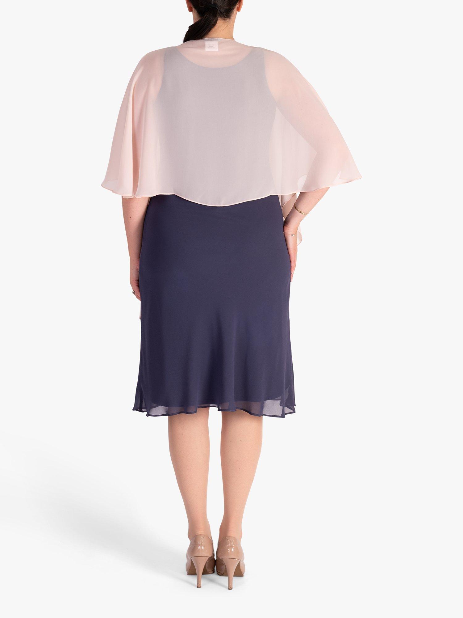 Product image 2 of 4, which shows chesca Chiffon Shawl, Blush, One Size