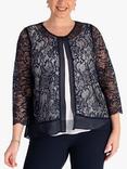 chesca Lace Jacket, Navy