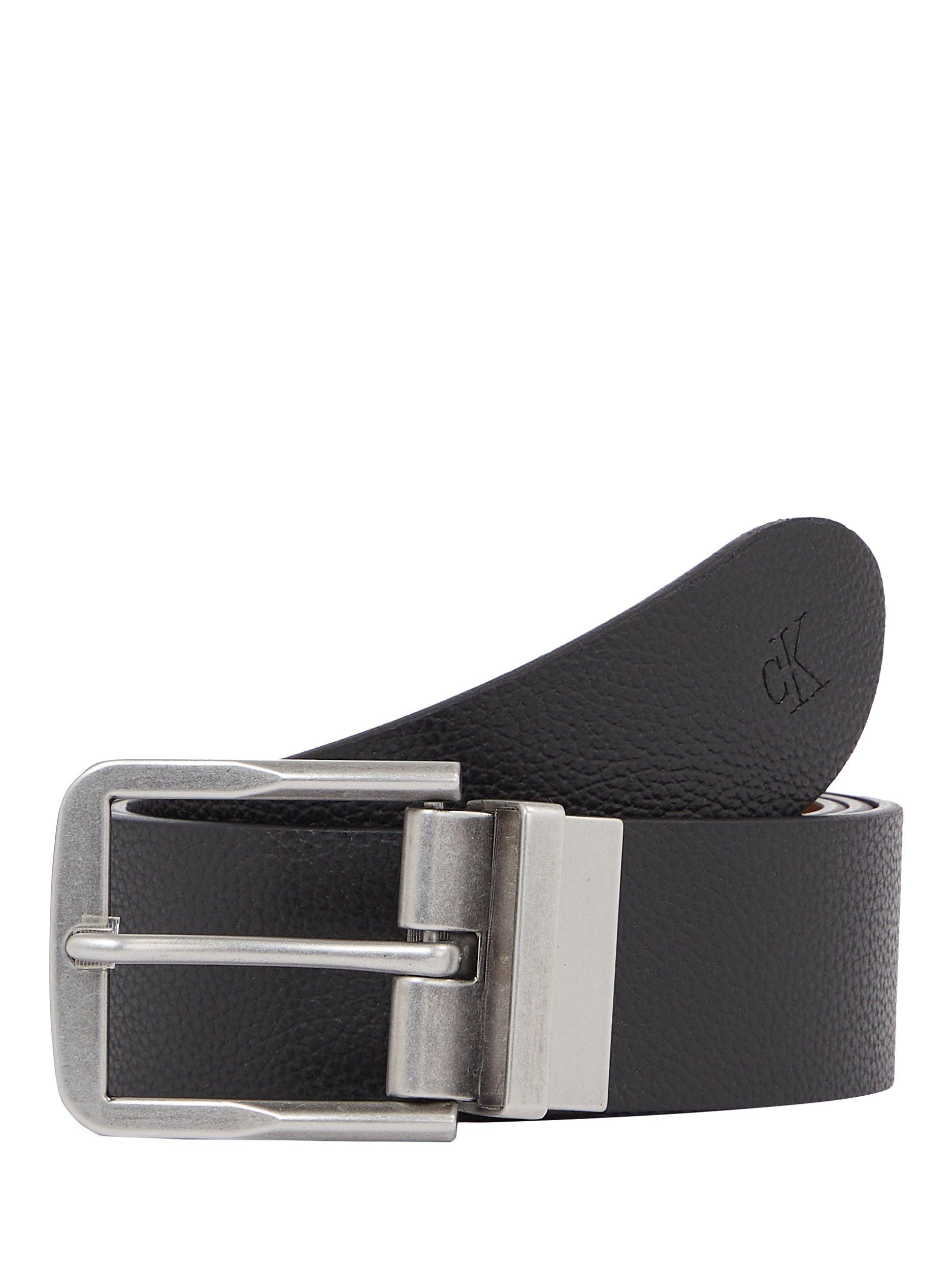 Calvin Klein Reversible Leather Belt, Black/Vachetta