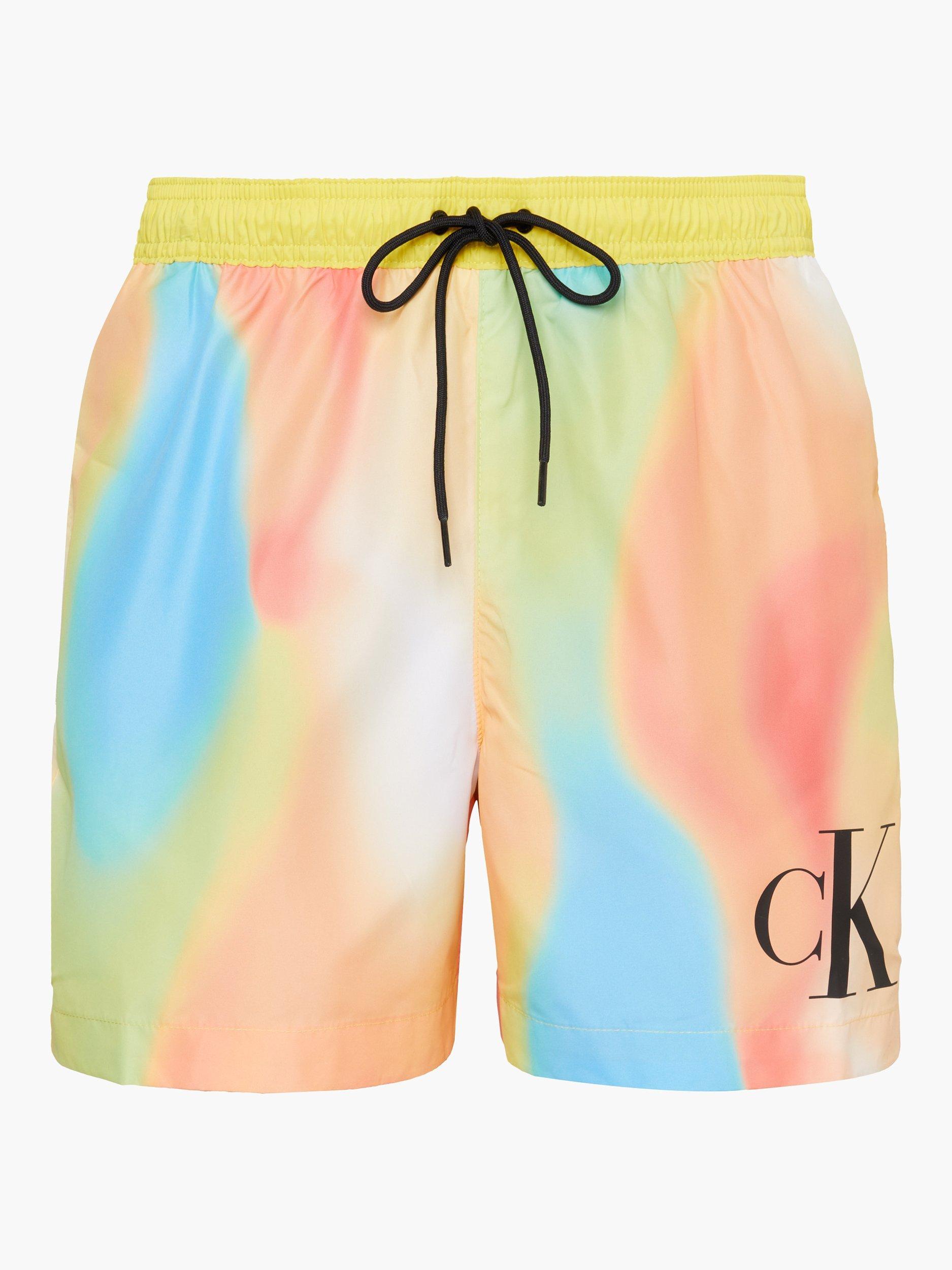 Calvin Klein Drawstring Print Swim Shorts, Multi