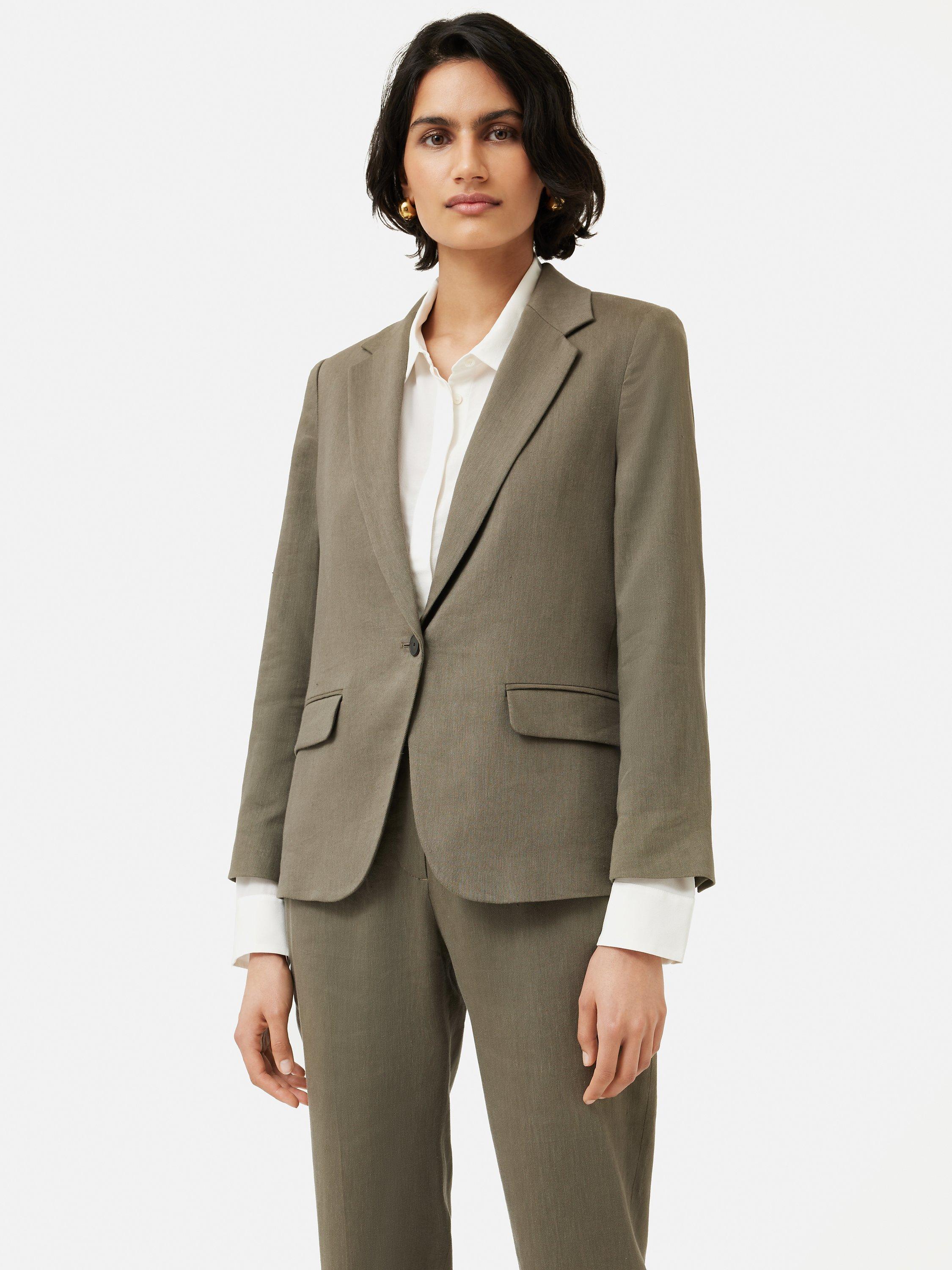 Jigsaw Brook Linen Blend Blazer