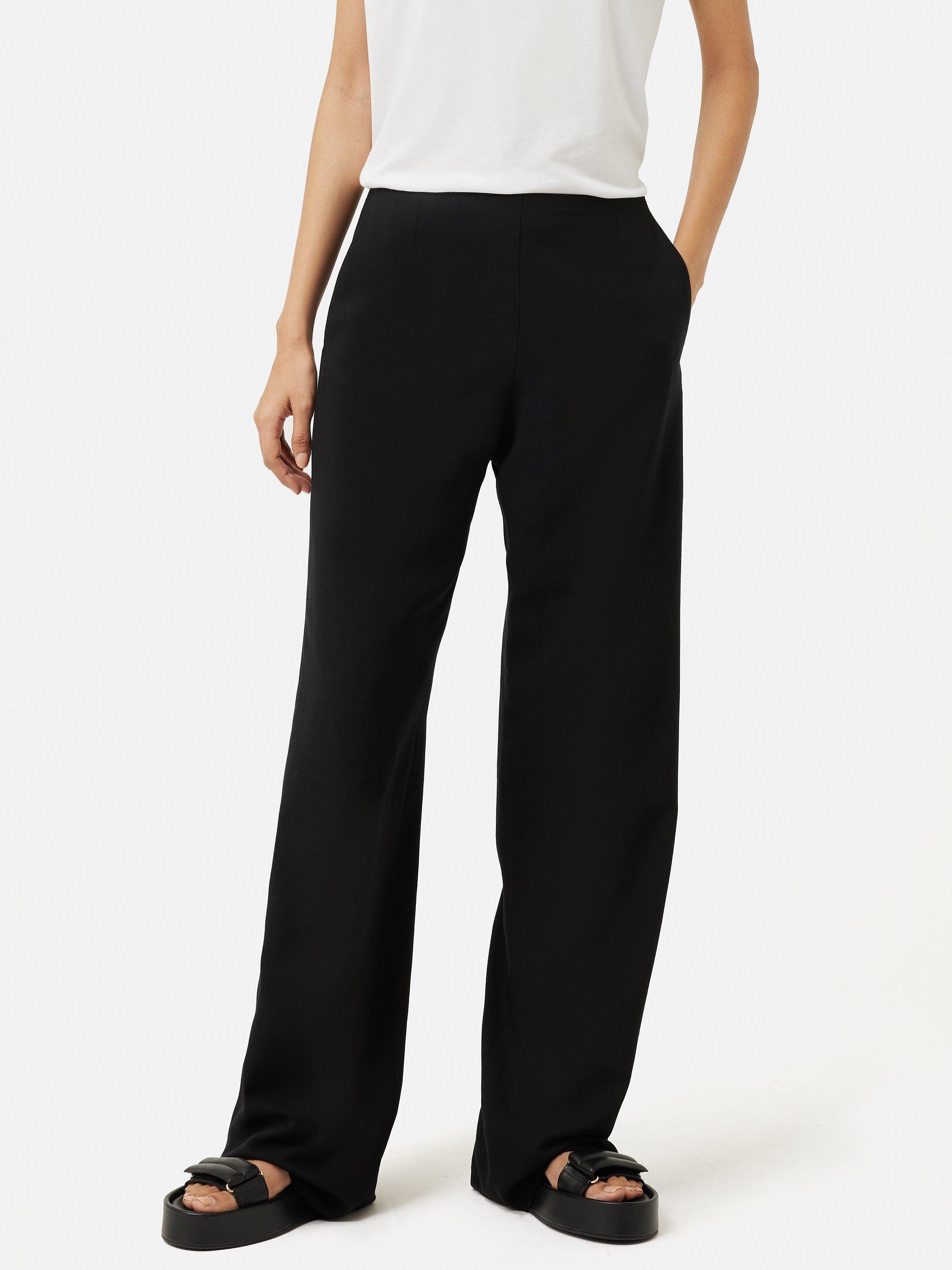 Jigsaw Hopsack Blake Trousers, Black