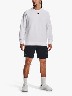 Under Armour Rival Fleece Shorts, Black/White, Black /  / White