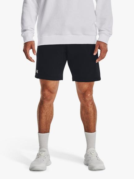 Under Armour Rival Fleece Shorts, Black/White - view 2, Black/White