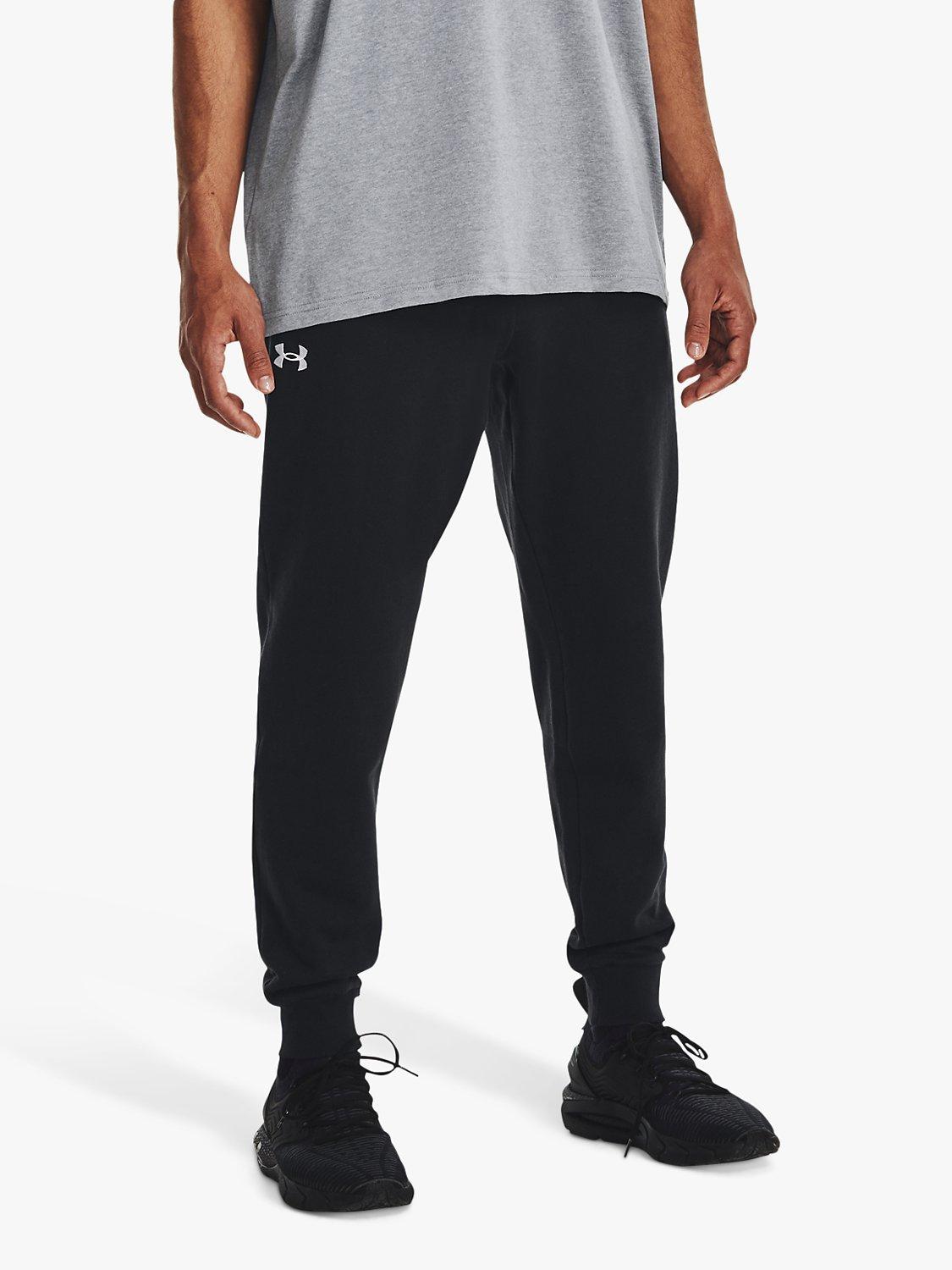 Under Armour Men s Rival Fleece Joggers Black White