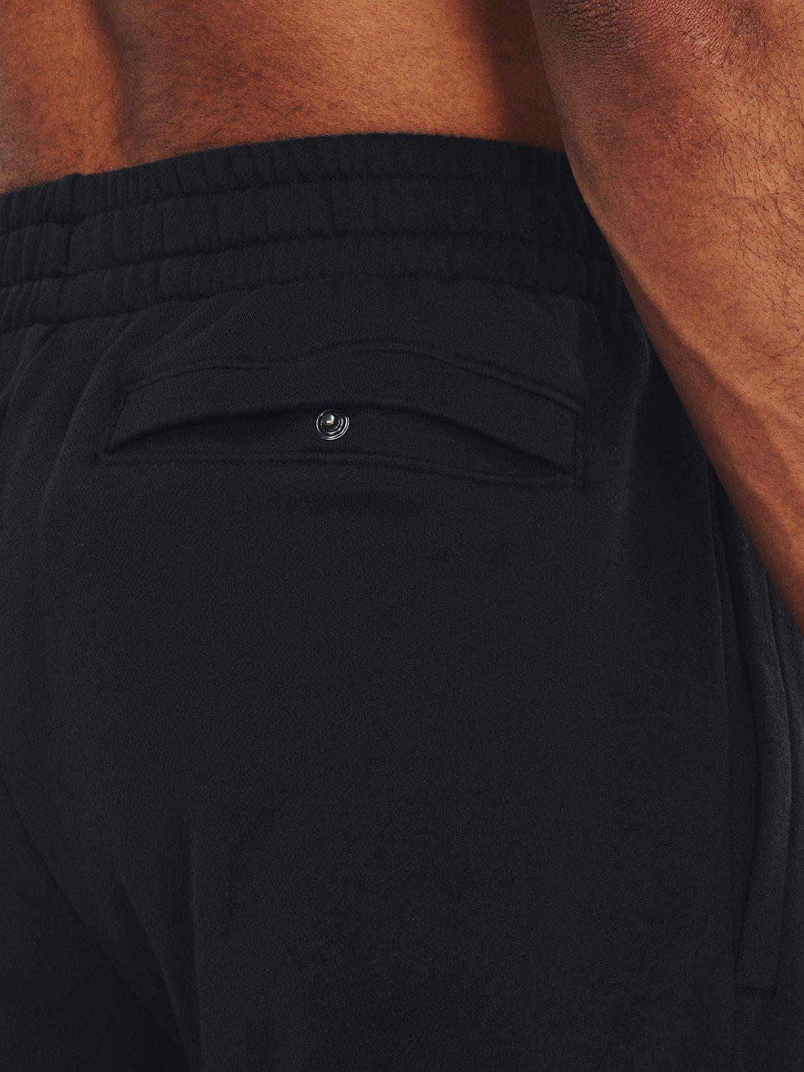Product image 4 of 6, which shows Under Armour Men's Rival Fleece Joggers, Black/White, S