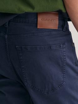 GANT Regular Fit Desert Jeans, Marine Blue - view 2, 410 Marine