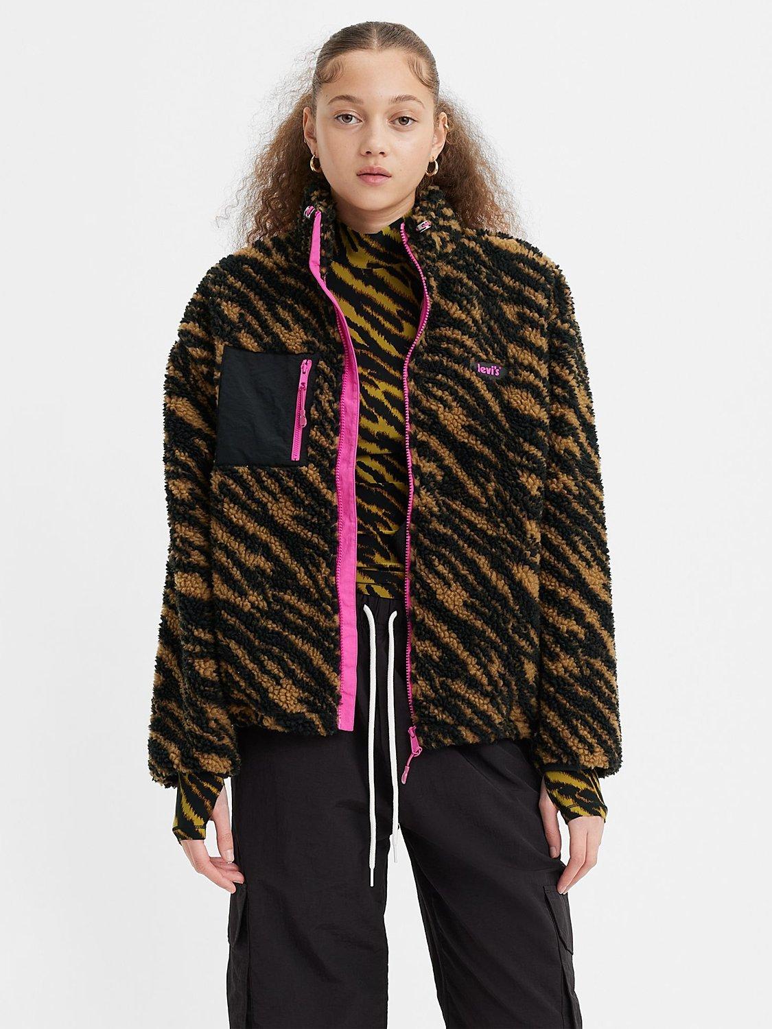 Levi's Tiger Ikat Big Foot Sherpa Fleece, Dijon/Multi