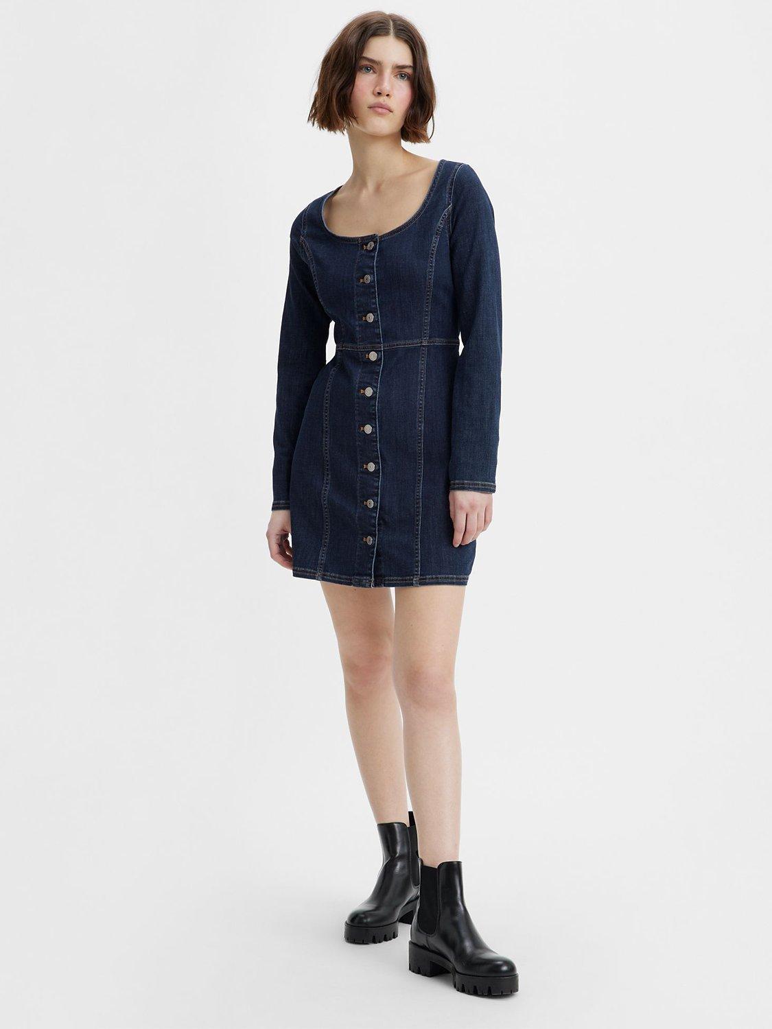 Levi's Veda Denim Mini Dress, Cool Natasia Rinse 2