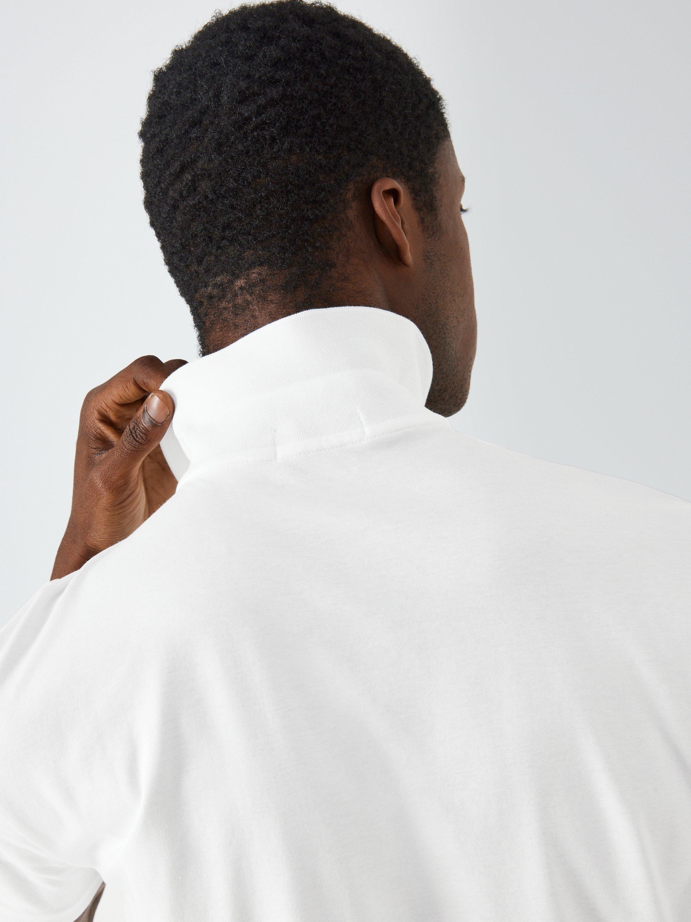 Product image 6 of 6, which shows Polo Ralph Lauren Short Sleeve Polo Shirt, White, S