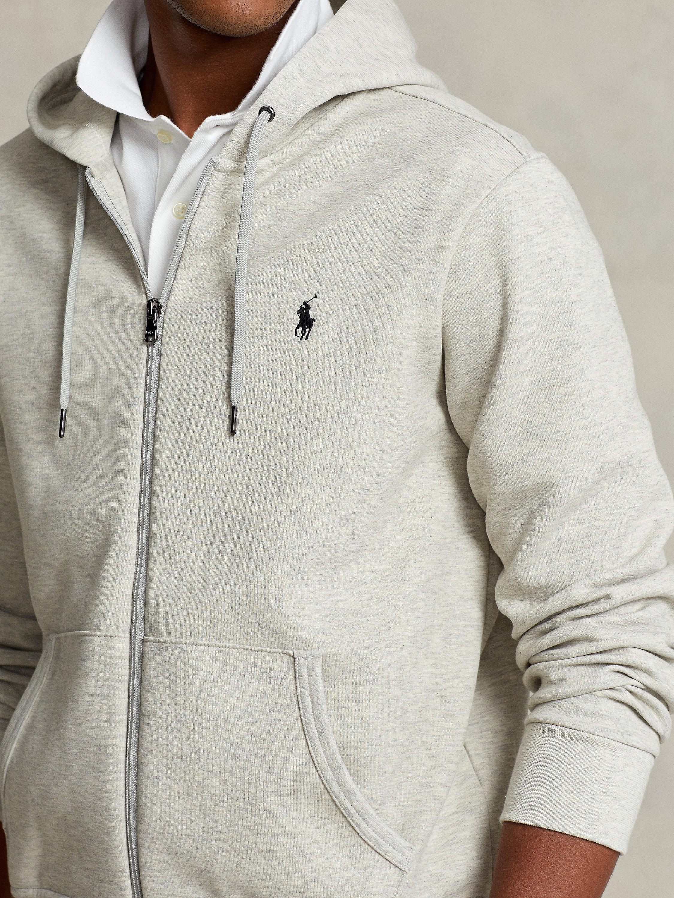 Polo cotton fleece hoodie on sale