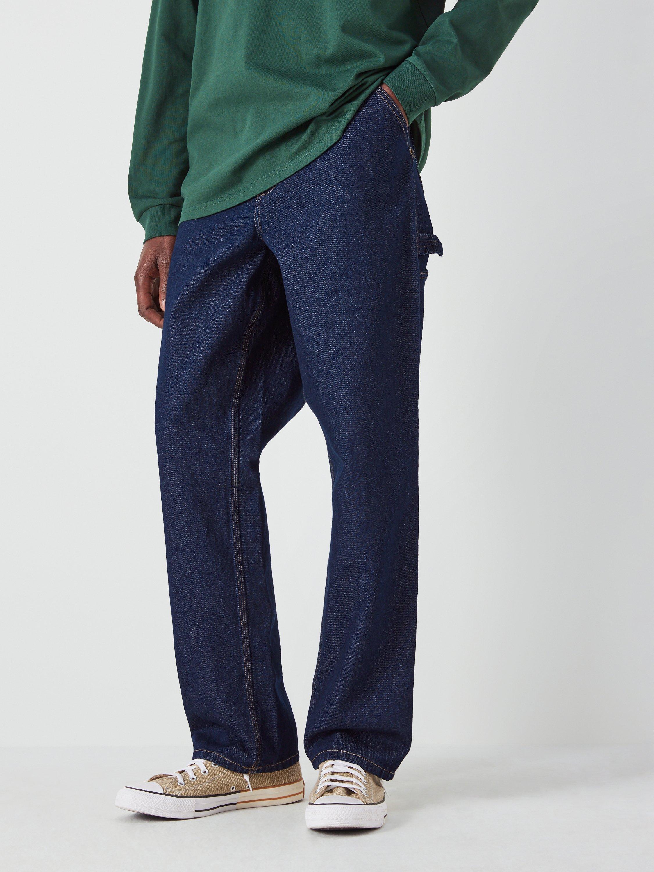 Product image 1 of 6, which shows Carhartt WIP Single Knee Jeans, Blue, 32R
