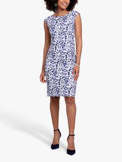 Alie Street Pippa Floral Shift Dress, Indigo Ink Blue, Indigo Ink Blue