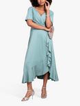 Alie Street Waterfall Dress, Harbour Green