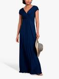 Alie Street Sophia Plain Maxi Dress, Navy Blue