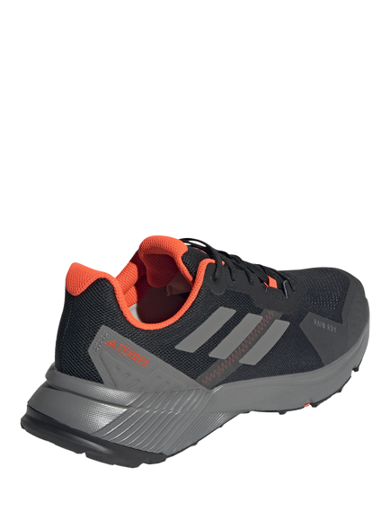 adidas Terrex Soulstride RAIN.RDY Men's Trail Running Shoes - view 2, Black/Solar Red