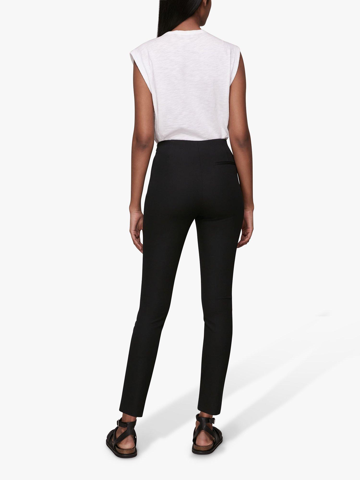 Product image 3 of 6, which shows Whistles Petite Super Stretch Trousers, Black, 6