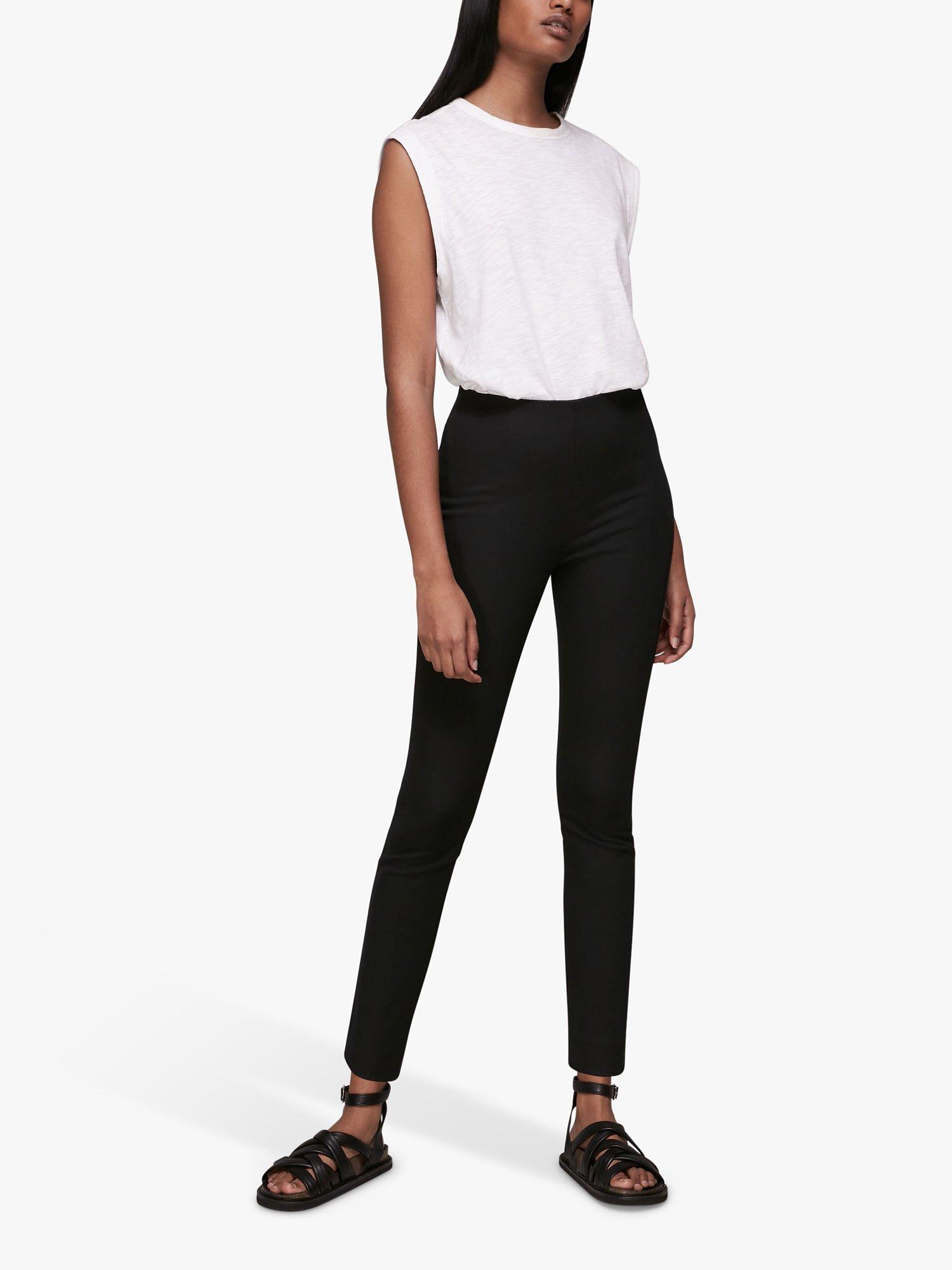 Product image 5 of 6, which shows Whistles Petite Super Stretch Trousers, Black, 6