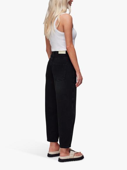 Whistles Petite Authentic Barrel Leg Jeans - view 2, Black