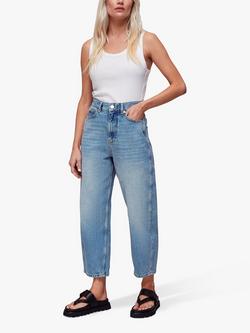 Whistles Petite Authentic Barrel Leg Jeans, Light Wash