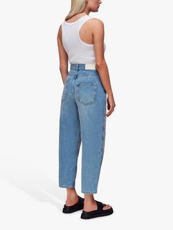 Whistles Petite Authentic Barrel Leg Jeans - view 2, Light Wash