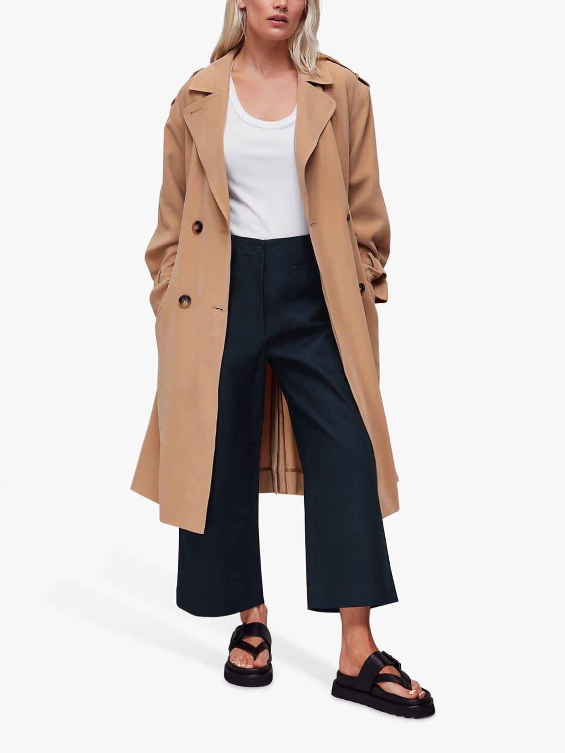 Whistles Petite Amber Chino Trousers, Navy