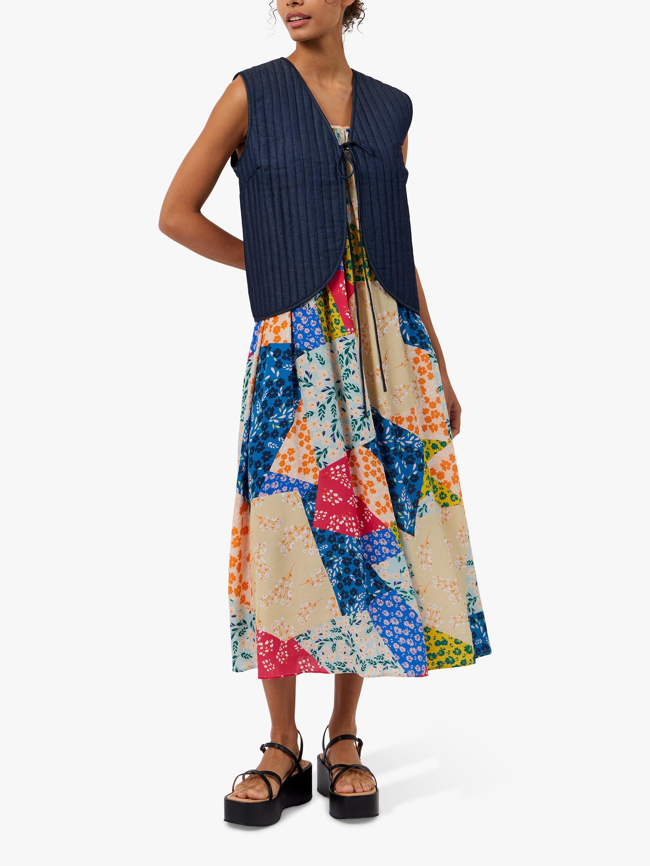 Product image 1 of 4, which shows Great Plains High Summer Reversible Gilet, Indigo, S