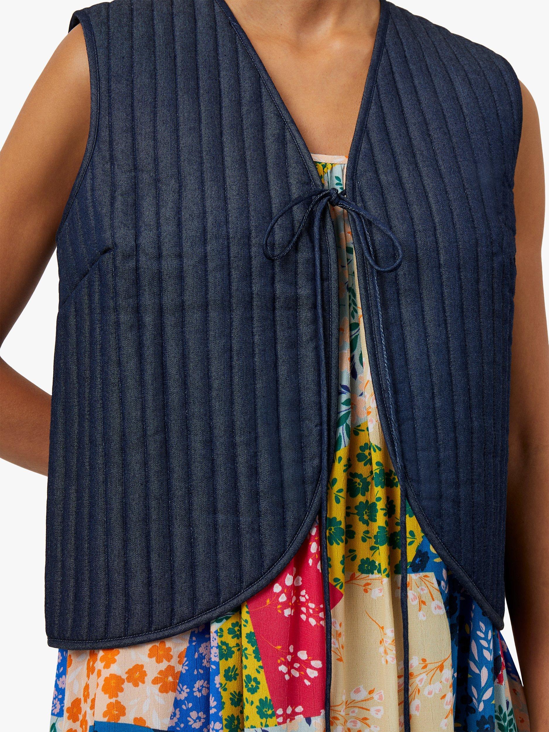 Product image 2 of 4, which shows Great Plains High Summer Reversible Gilet, Indigo, S