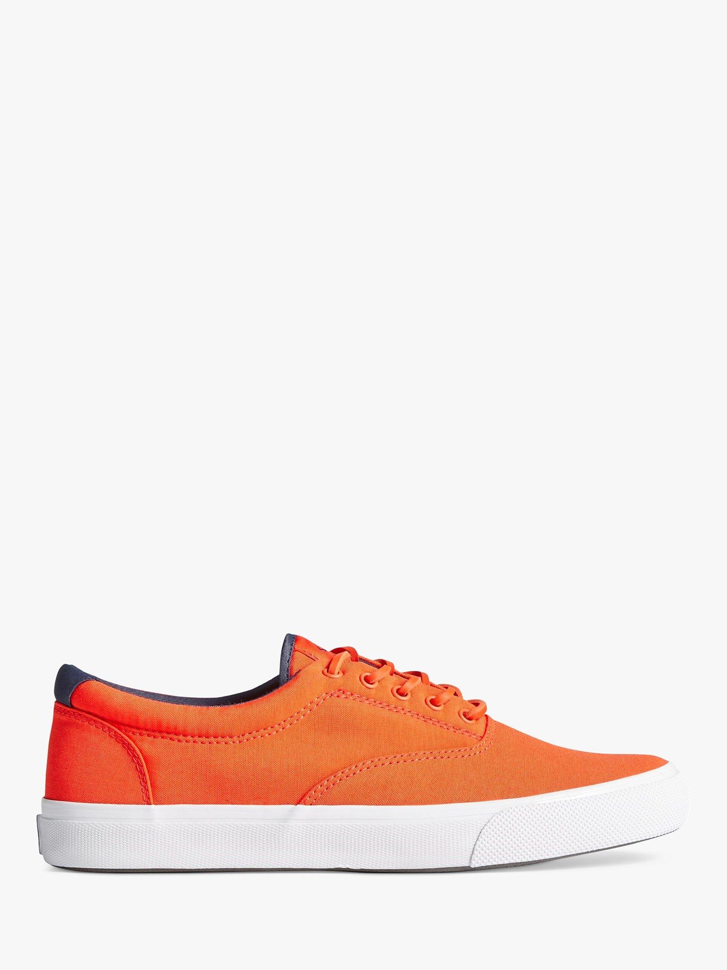 Sperry Striper II Canvas Trainers, Orange, 12