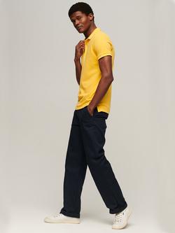 Superdry Pique Polo Shirt - view 2, Springs Yellow