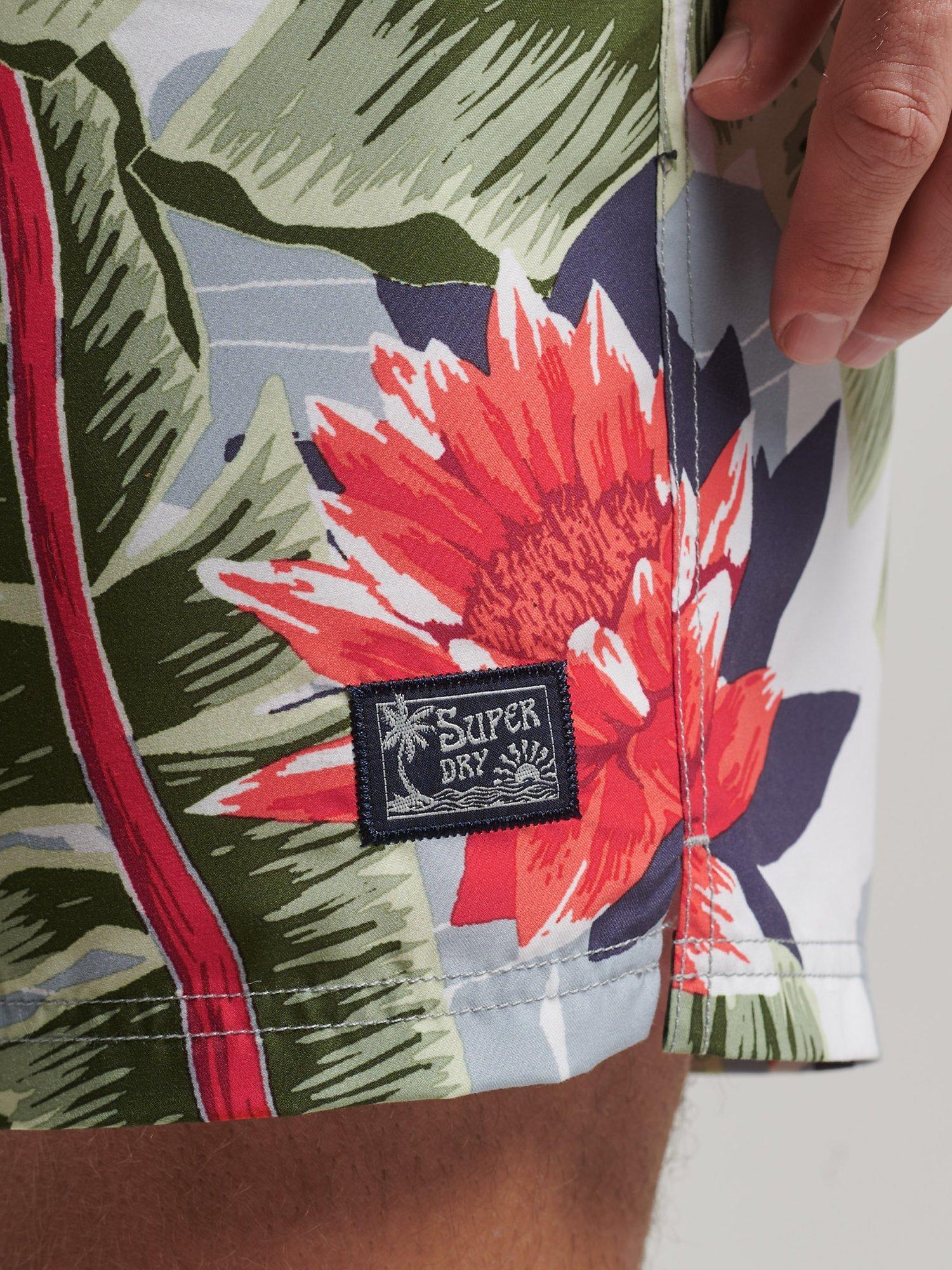 Product image 4 of 6, which shows Superdry Hawaiian Swim Shorts, Optic Banana Leaf, XL