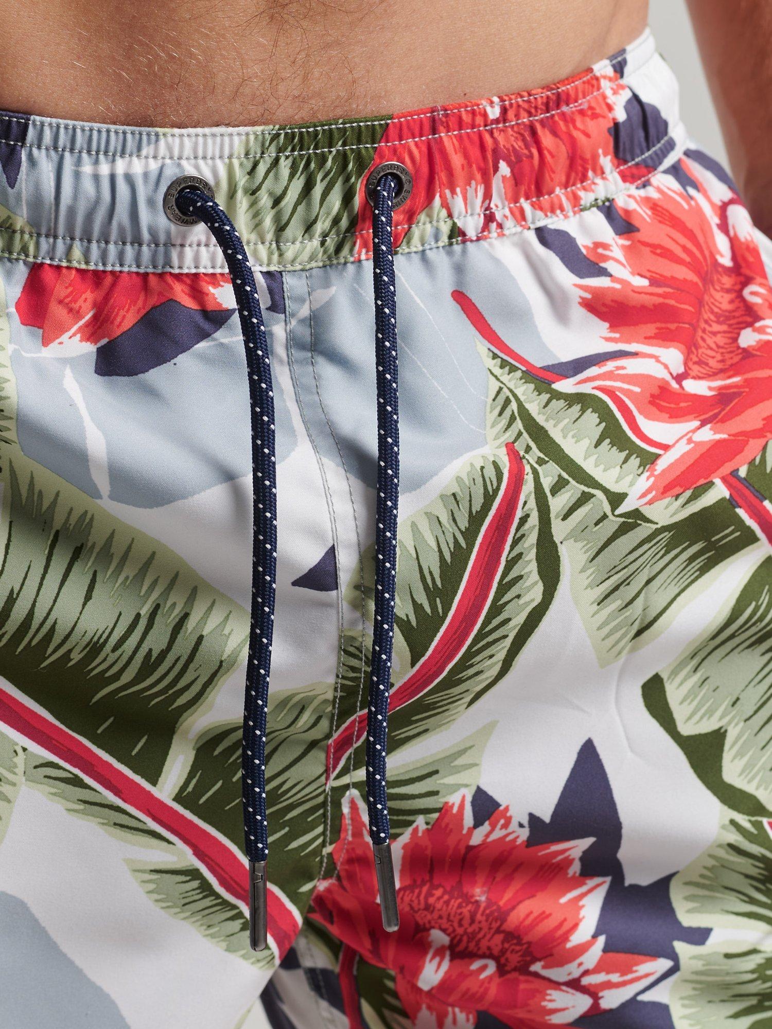 Product image 5 of 6, which shows Superdry Hawaiian Swim Shorts, Optic Banana Leaf, XL